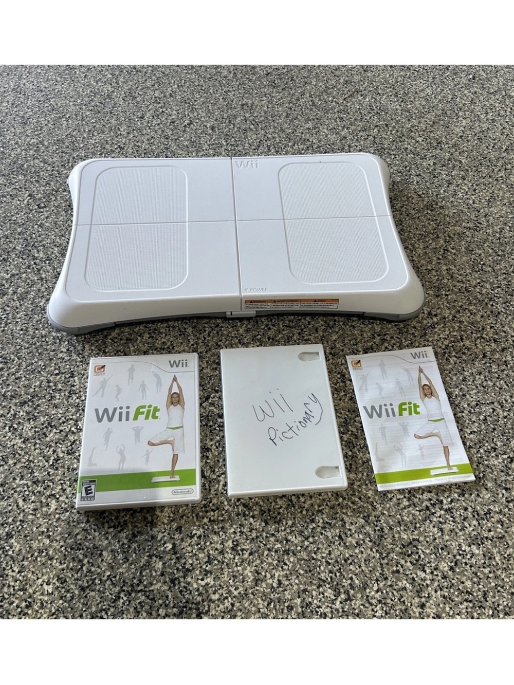 Nintendo Wii Fit Balance Board + Wii Fit Plus Game Tested Bundle Family Fitness